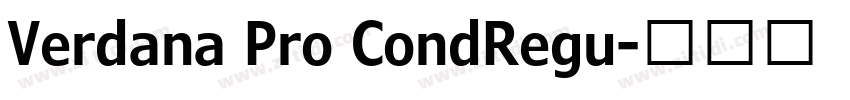 Verdana Pro CondRegu字体转换